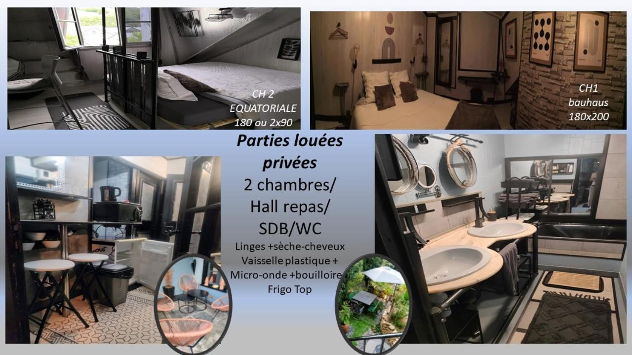 2Ch 4Pers Matelas M De Forme Kitchenette Sdb Wc Au Calme Cote Jardin Tulle Bagian luar foto